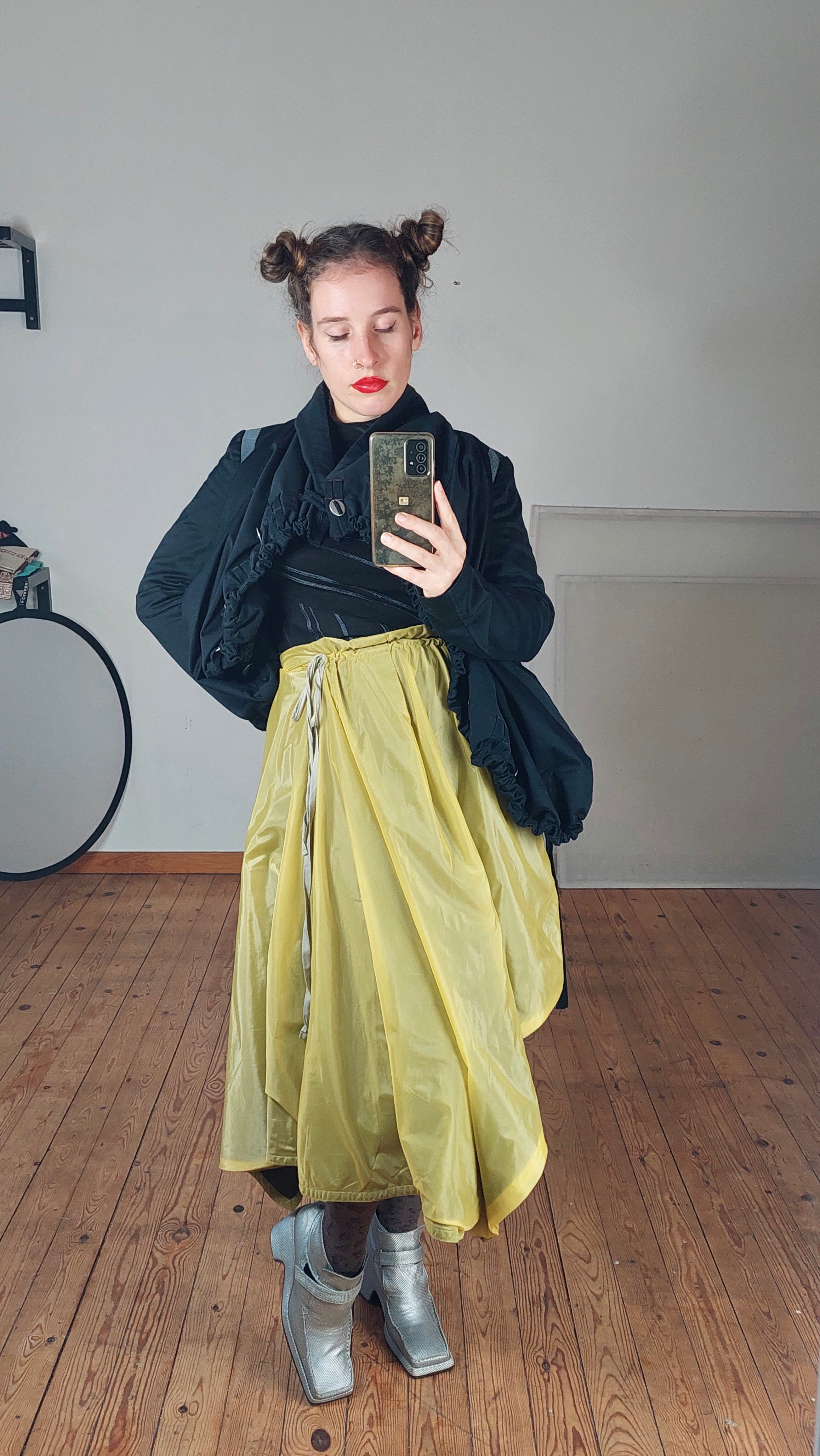 Ann Demeulemeester bondage design skirt-